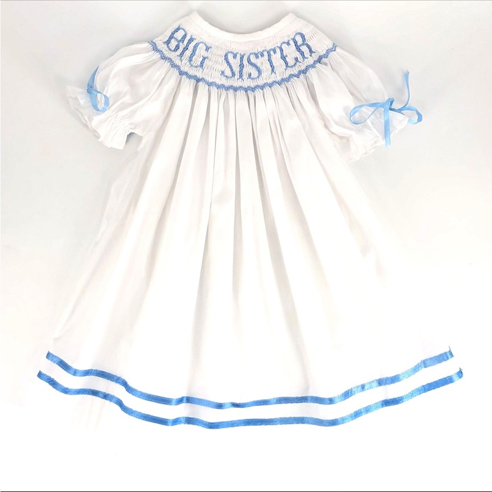 Smocked Big Sister Bishop Dress
